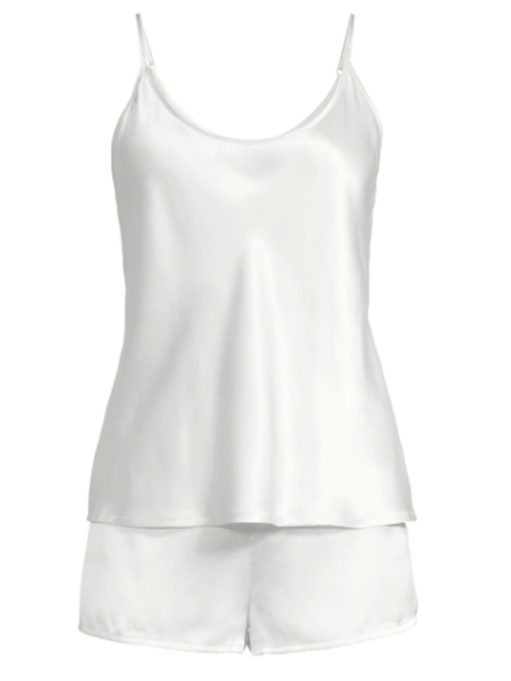 La Perla Ivory Silk Cami & Shorts Sleep Set